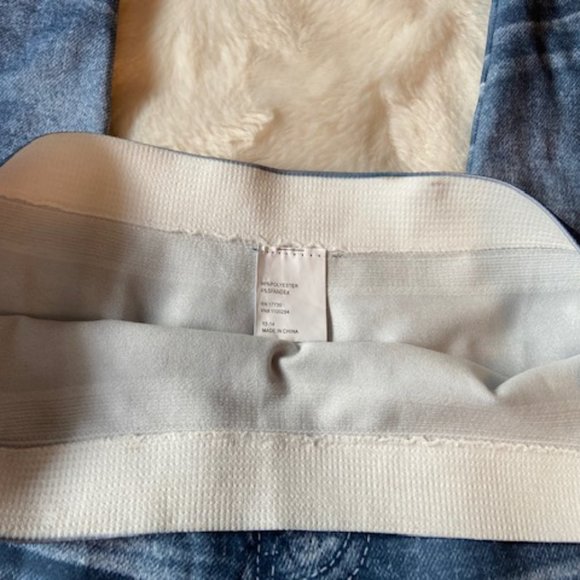 2/$30 Leggings Blue Faux Jean-look Girls Size 12/14 - Picture 6 of 11